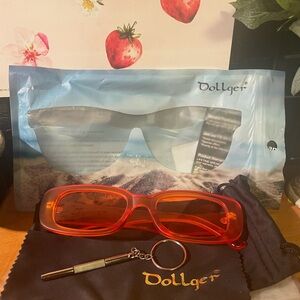 Dollger Orange Sunglasses